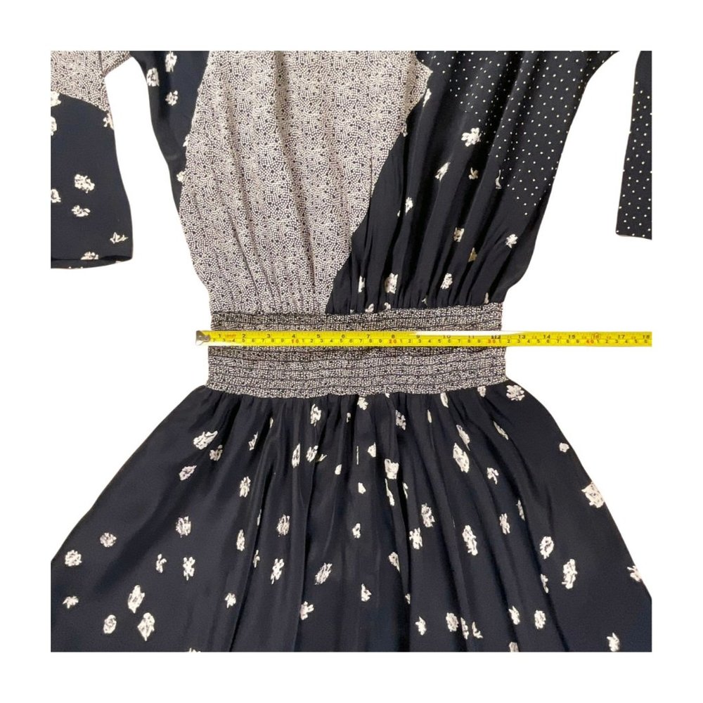 Carole Little Patchwork Geometric Midi dress with Shoulder Pads Size 14 - Picture 7 of 12
